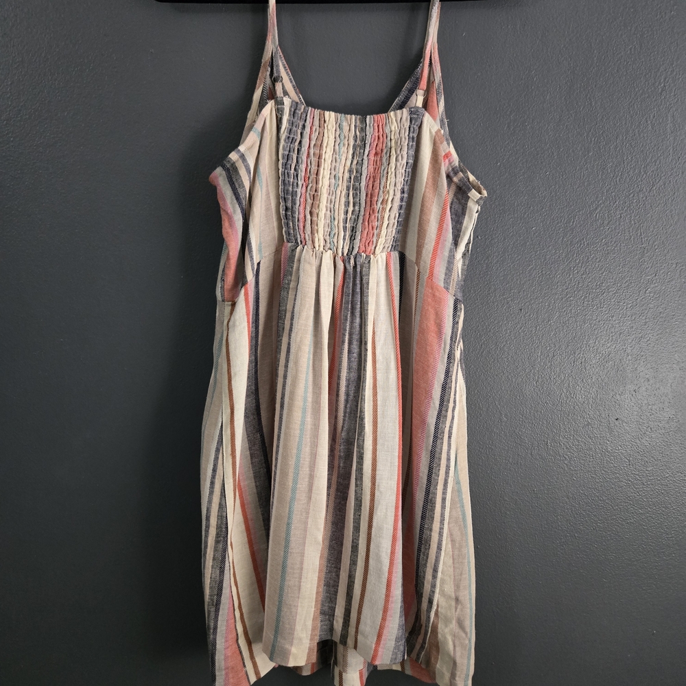 J for Justify Women's XL Striped Linen Blend Dress - Picture 6 of 6